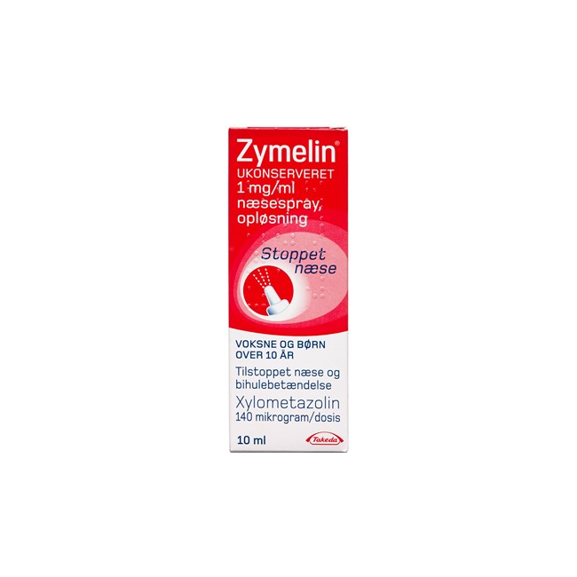 Zymelin - ukonserveret næsespray, opløsning, 1 mg/ml - 10 ml (154931)