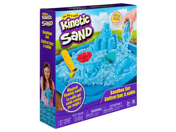 Magic Play Sand Castle & Moulds 6024397 Kinetic Sand Box Set 