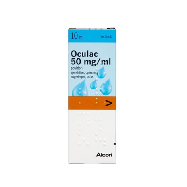 Oculac øjendråber, opløsning, 50 mg/ml - 10 ml (548563)