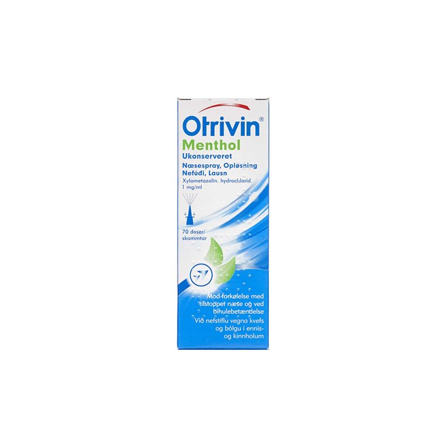 Køb Otrivin - Menthol næsespray, opløsning, 1 10 ml (423414)