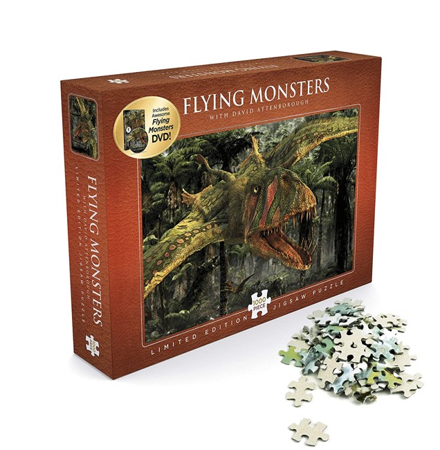 David Attenborough - Flying Monsters - Puslespil 1000 brikker + DVD