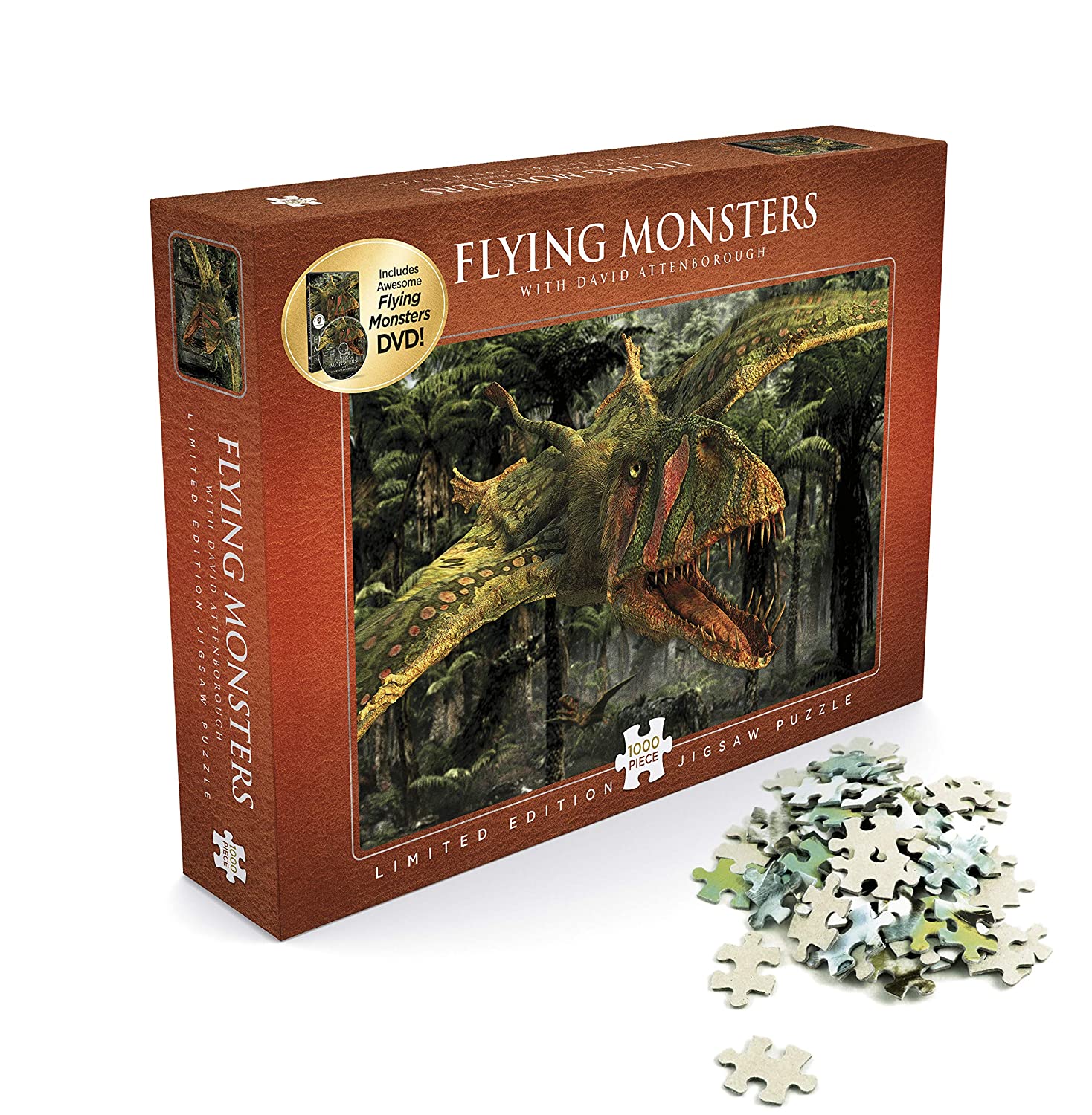 David Attenborough - Flying Monsters - Puzzle 1000 + DVD