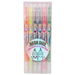 Top Model - Duo Neon Highligher & Fineliner Set (0410547)