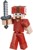 Minecraft - Comic Mode 8 cm Figur - Steve i Rød Dragt thumbnail-1