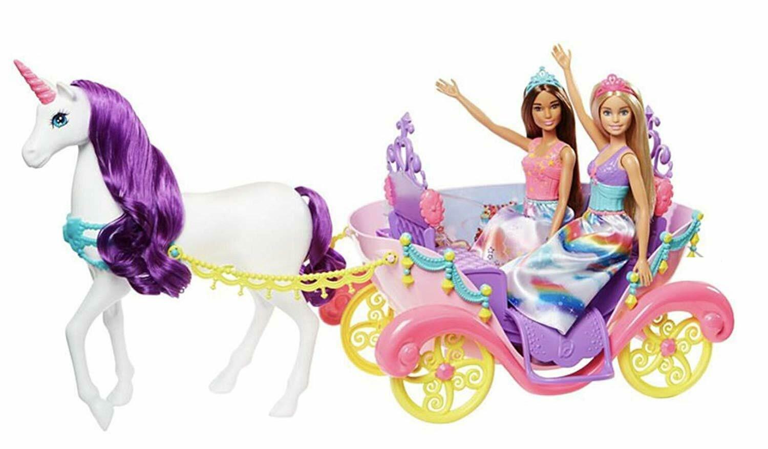 Køb Barbie - Dreamtopia - og Hestevogn (GNH04)