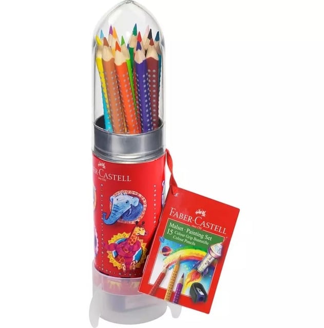 Faber-Castell - Colour Grip colouring set Rocket, 16 pieces (112457)