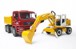 Bruder - MAN TGA construction truck and Liebherr Excavator (02751) thumbnail-1