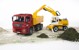 Bruder - MAN TGA construction truck and Liebherr Excavator (02751) thumbnail-2