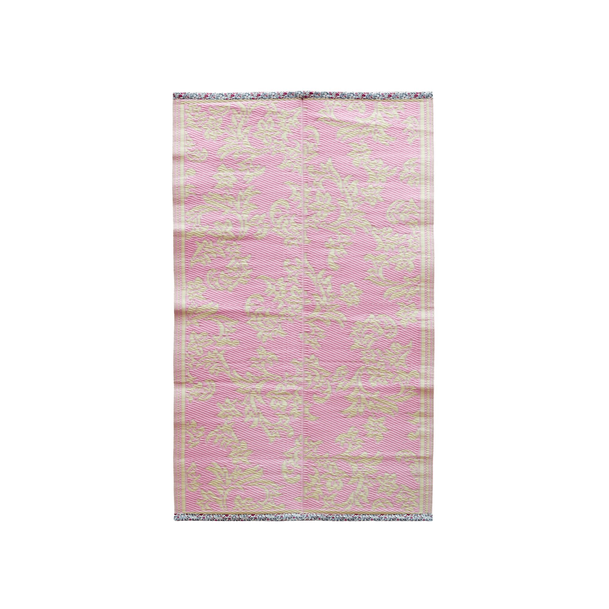 Ulempe frihed Installere Køb Rice - Plastik Gulvtæppe m. Blomster Rice - Bubblegum Pink & Creme