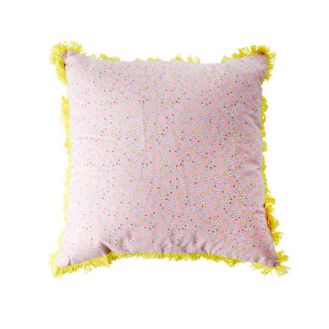 Rice - Pude 40 x 40 cm -  Pink Små Blomster Print