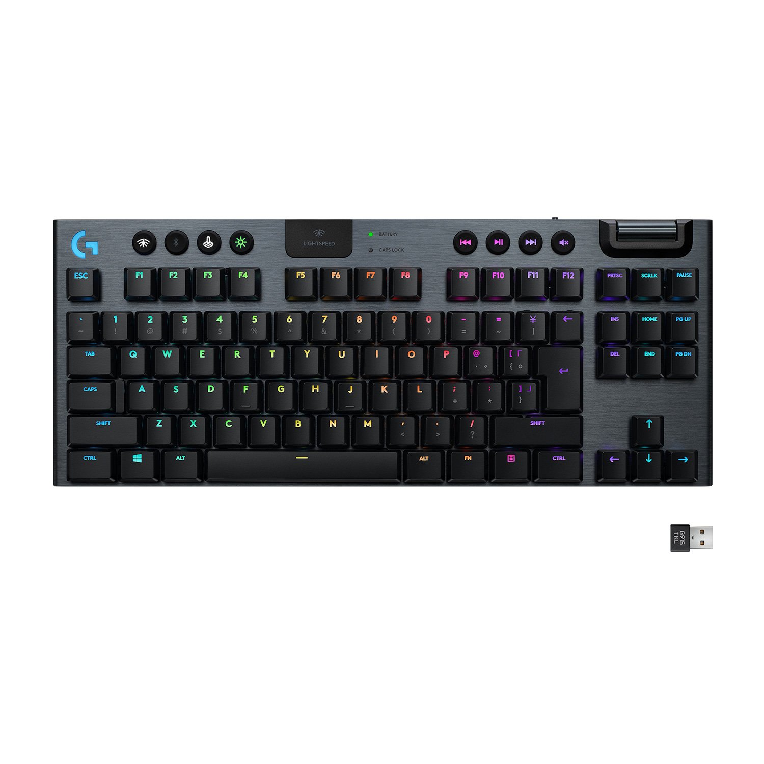 Logitech - G915 TKL Tactile Wireless RGB Mechanical Gaming Keyboard - Datamaskiner