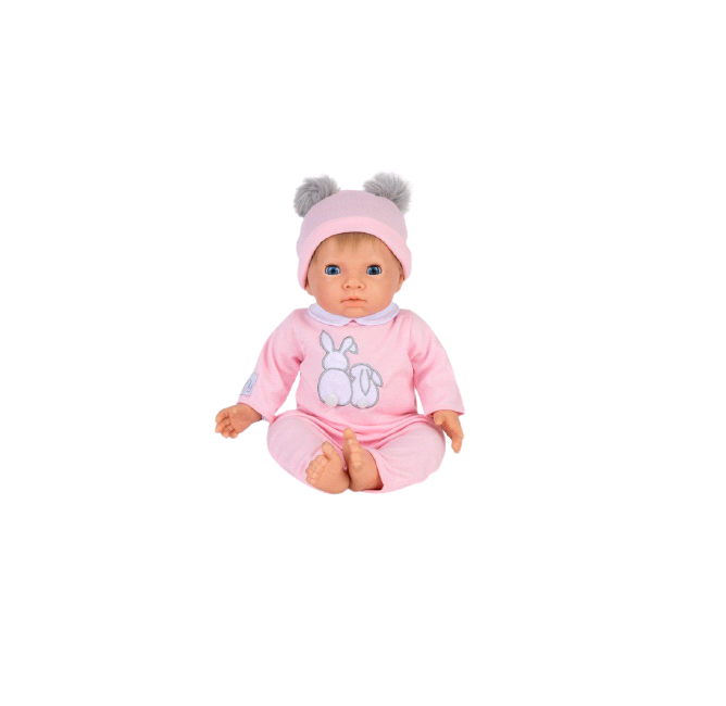 Tiny Treasures - Doll Pink Pom Pom w. Blond Hair (30168)