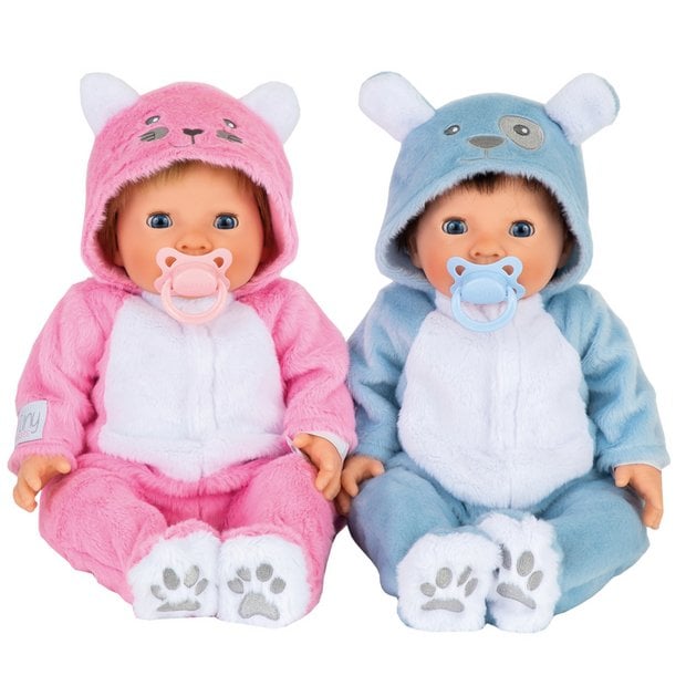 Tiny Treasure - Puppy and Kitten Baby Twins Doll (30169)