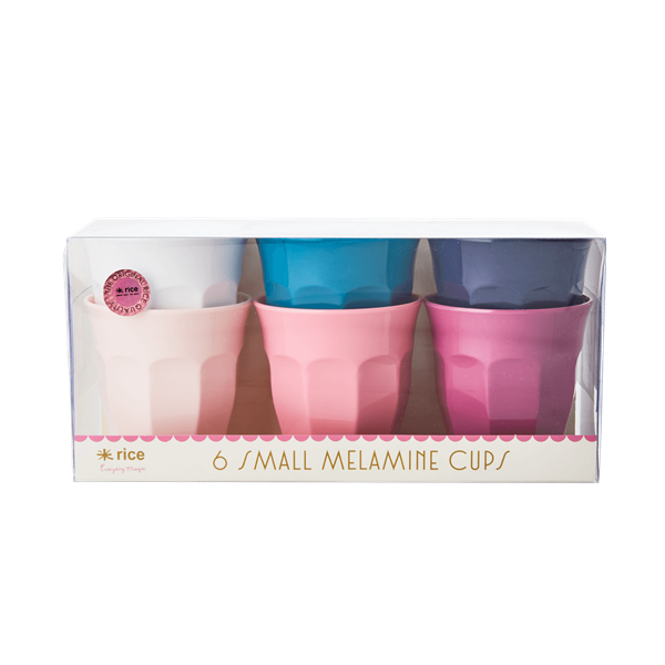 Rice - Melamine Cups 6 Pcs Small - Assorted Simply Yes