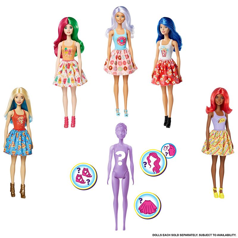 barbie color reveal food series