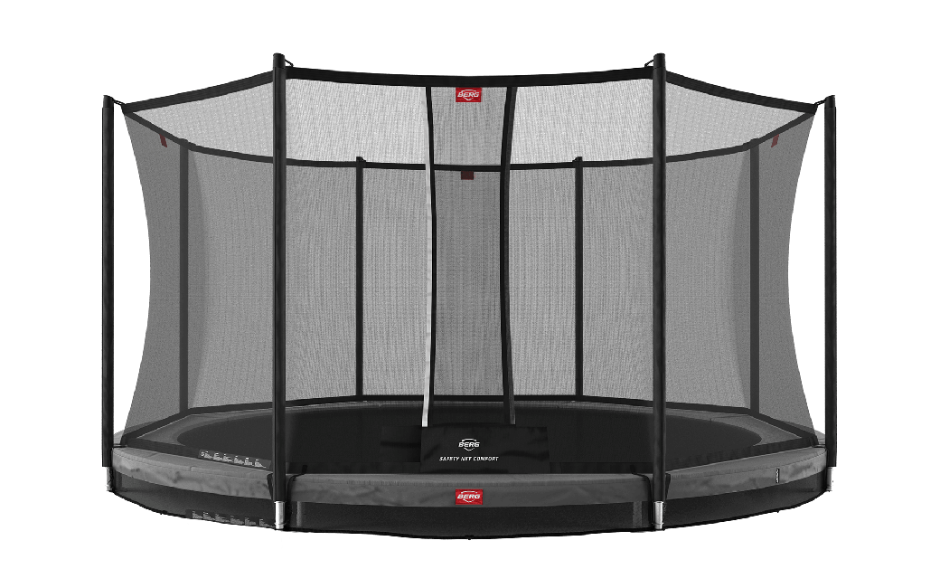 BERG - InGround Favorit 430 Trampoline + Comfort Safety Net - Grey (35.14.92.01)