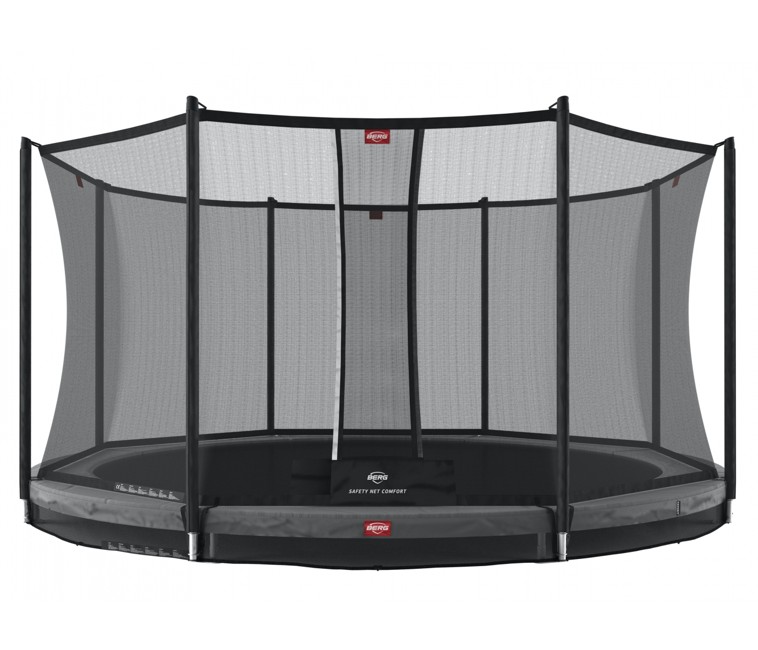 BERG - InGround Favorit 380 Trampoline + Comfort Safety Net - Grey (35.12.92.01)