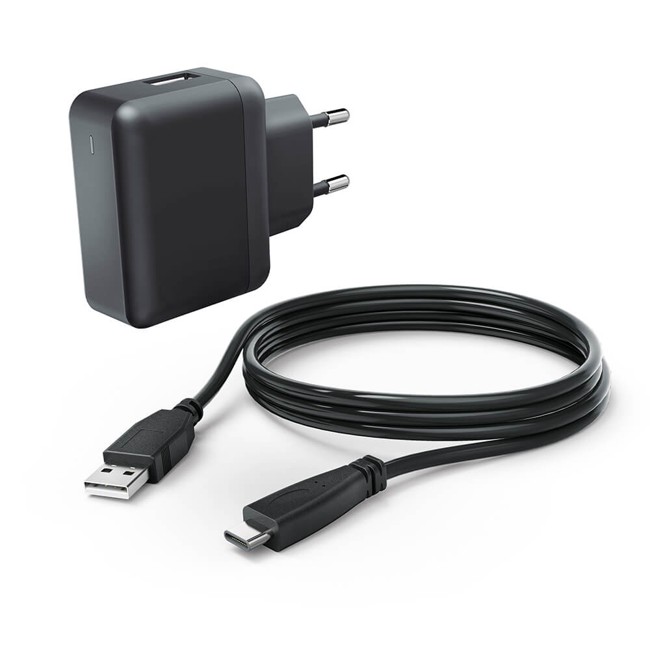 Hama - Strømadapter med USB-C-kabel til Nintendo Switch/Switch Lite 1,5m