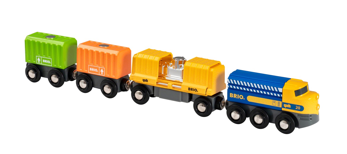 ​BRIO - Godståg med tre vagnar  (33982)