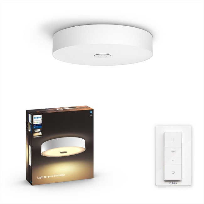 Philips Hue - Fair Hue Ceiling Lamp White - White Ambiance - Bluetooth Included Dimmer  - E