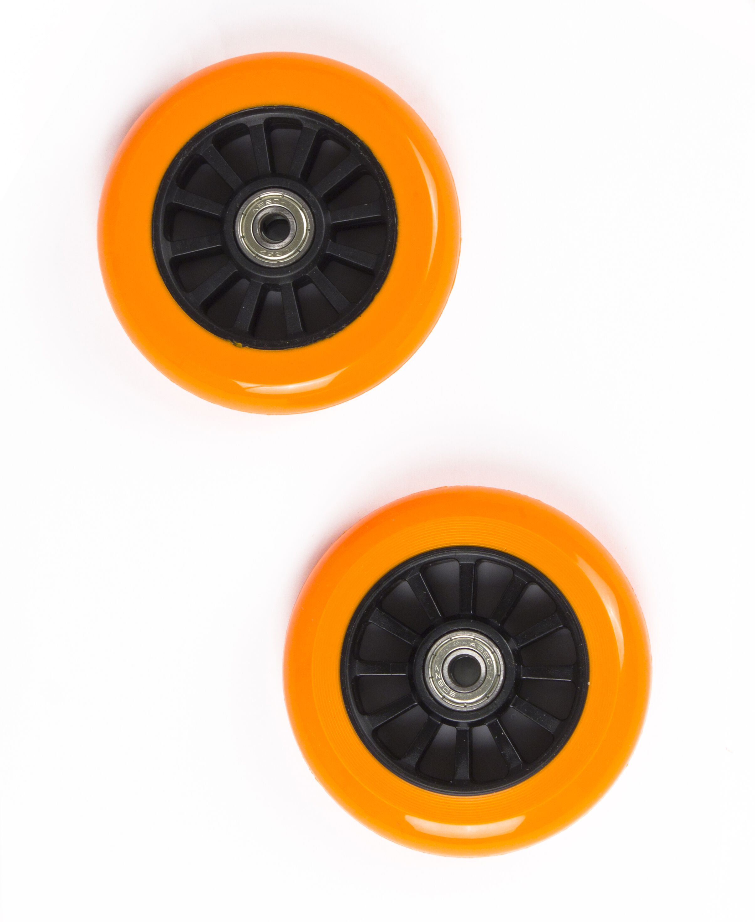 My Hood - 2 Wheels for Trick Scooters 100 mm - Orange/Black (505083)