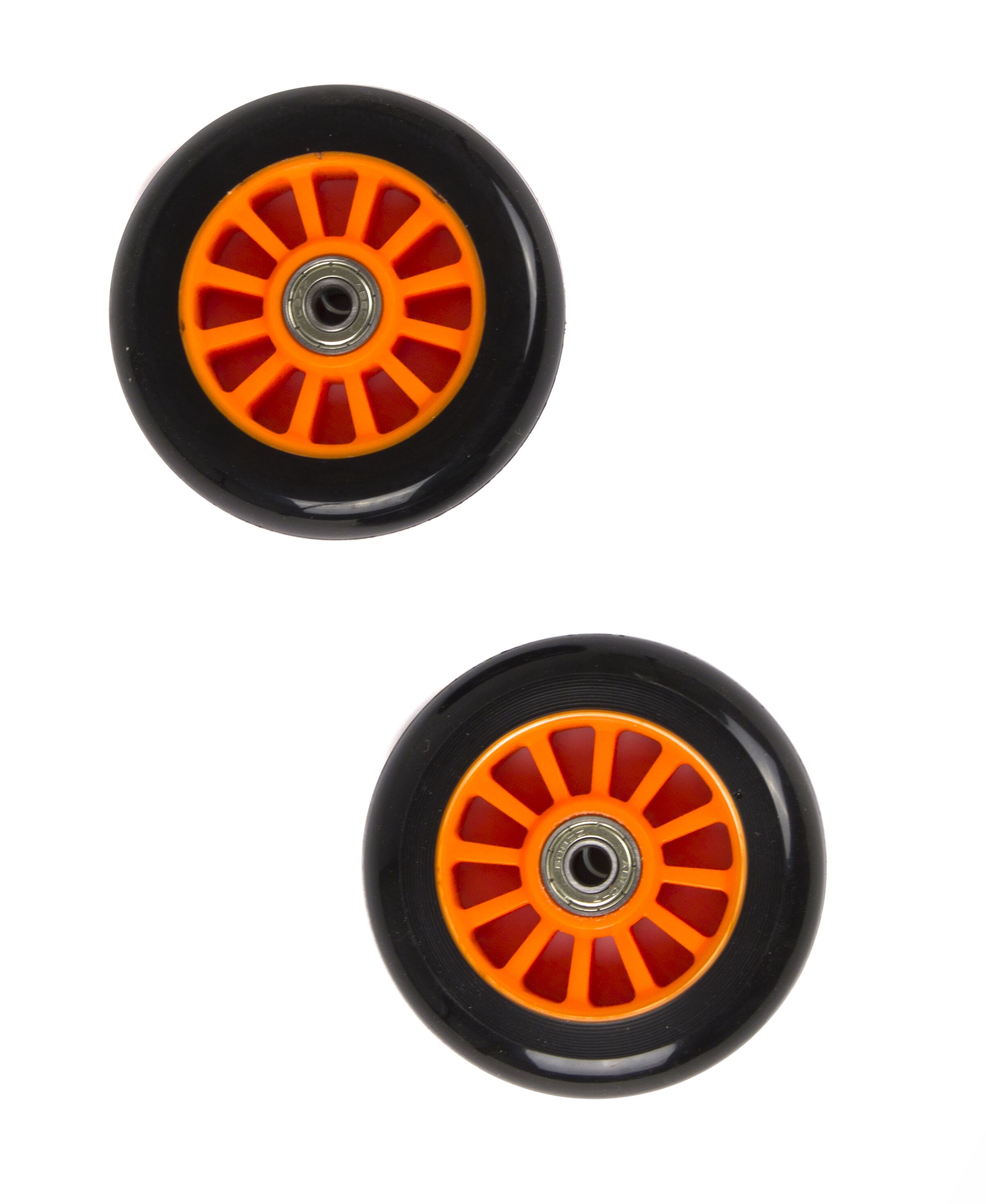 My Hood - 2 Wheels for Trick Scooters 100 mm - Black/Orange (505084)