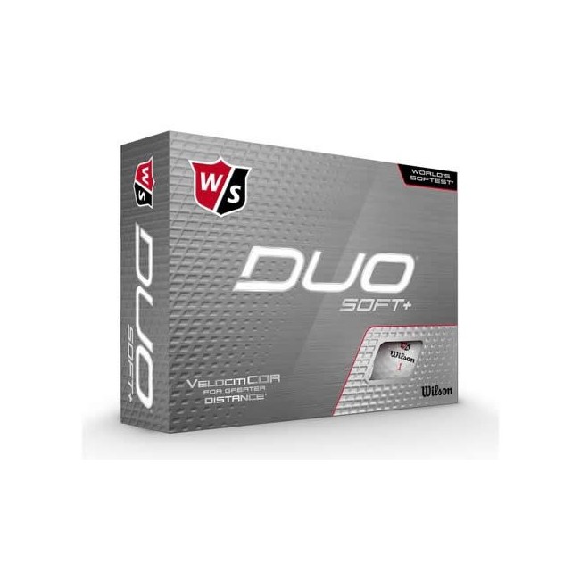 Wilson - Duo Soft + White 12 pack Golfbolde
