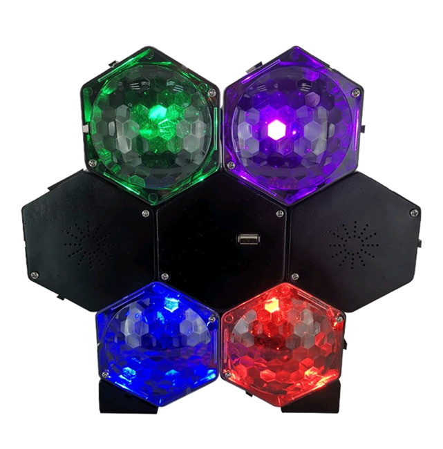 Music - BT Speaker with 4 Color LED Light Effect  (501113)