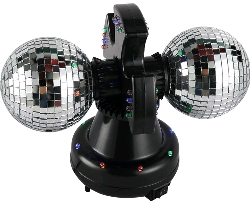Music - Twin Mirror Ball lamp LED (501114) - Leker