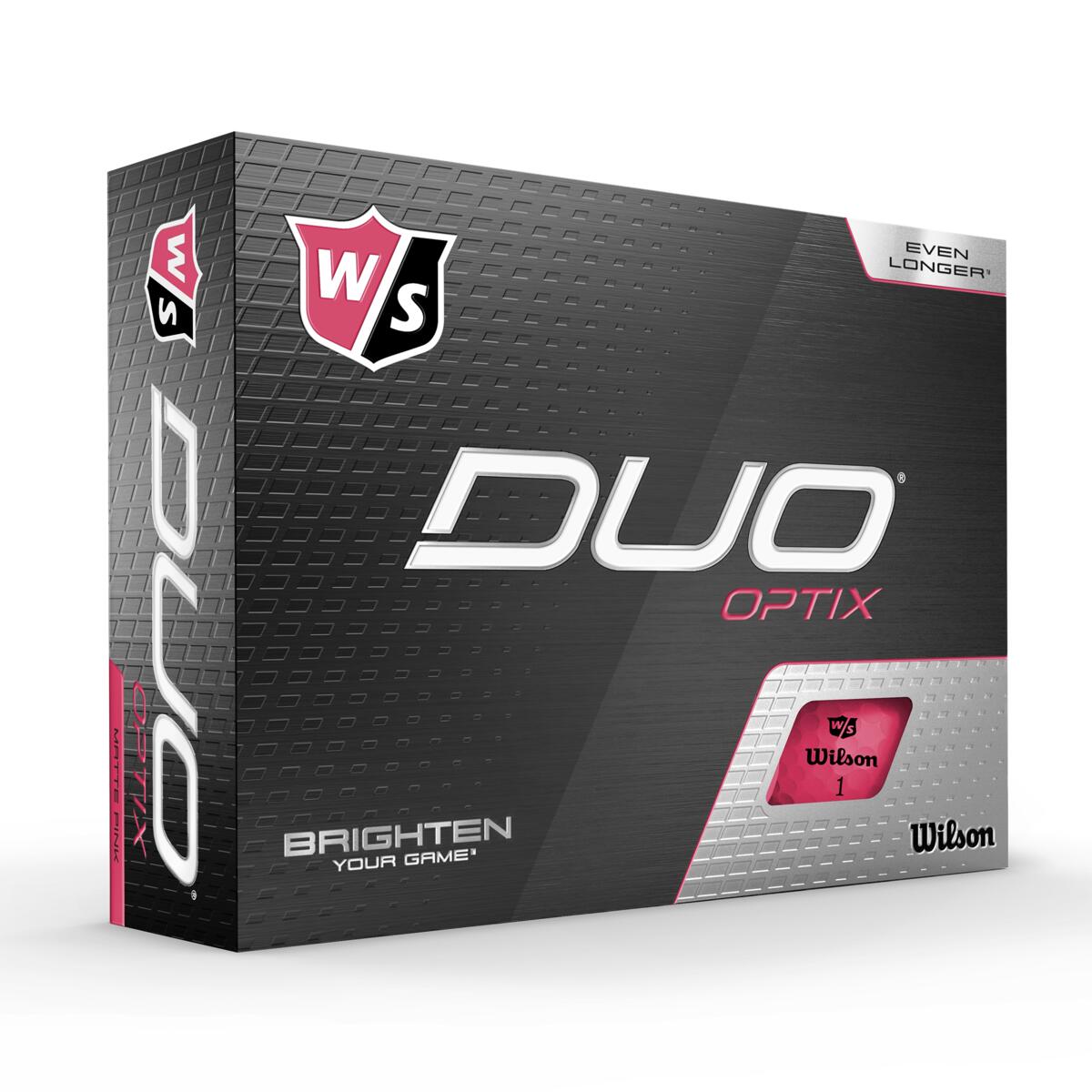 Wilson - Duo OPTIX Pink 12pack Golf Balls