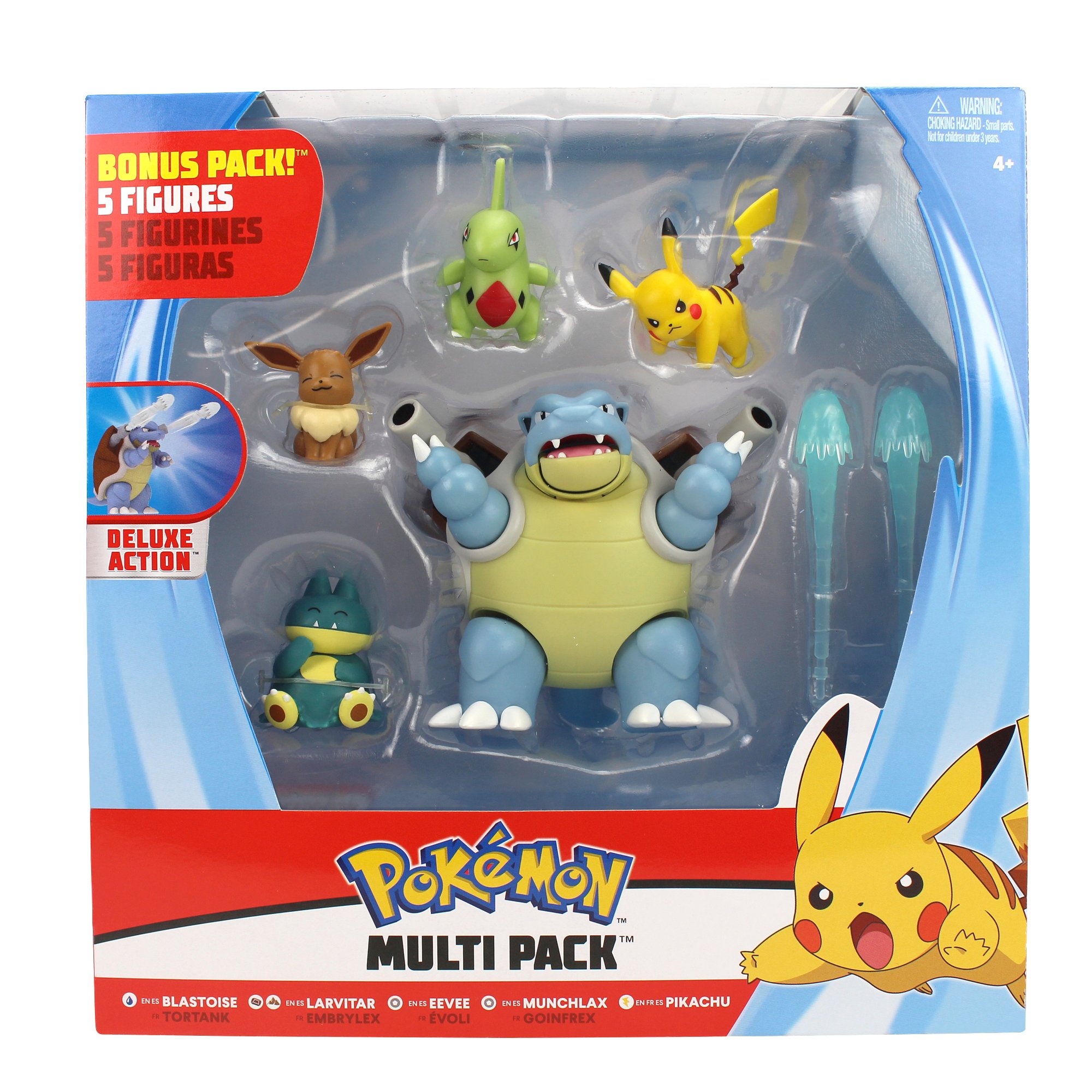 Pokemon Battle Figure Pack Features 2 Inch Pikachu Eevee Appletun Growlithe Mimikyu Togepi
