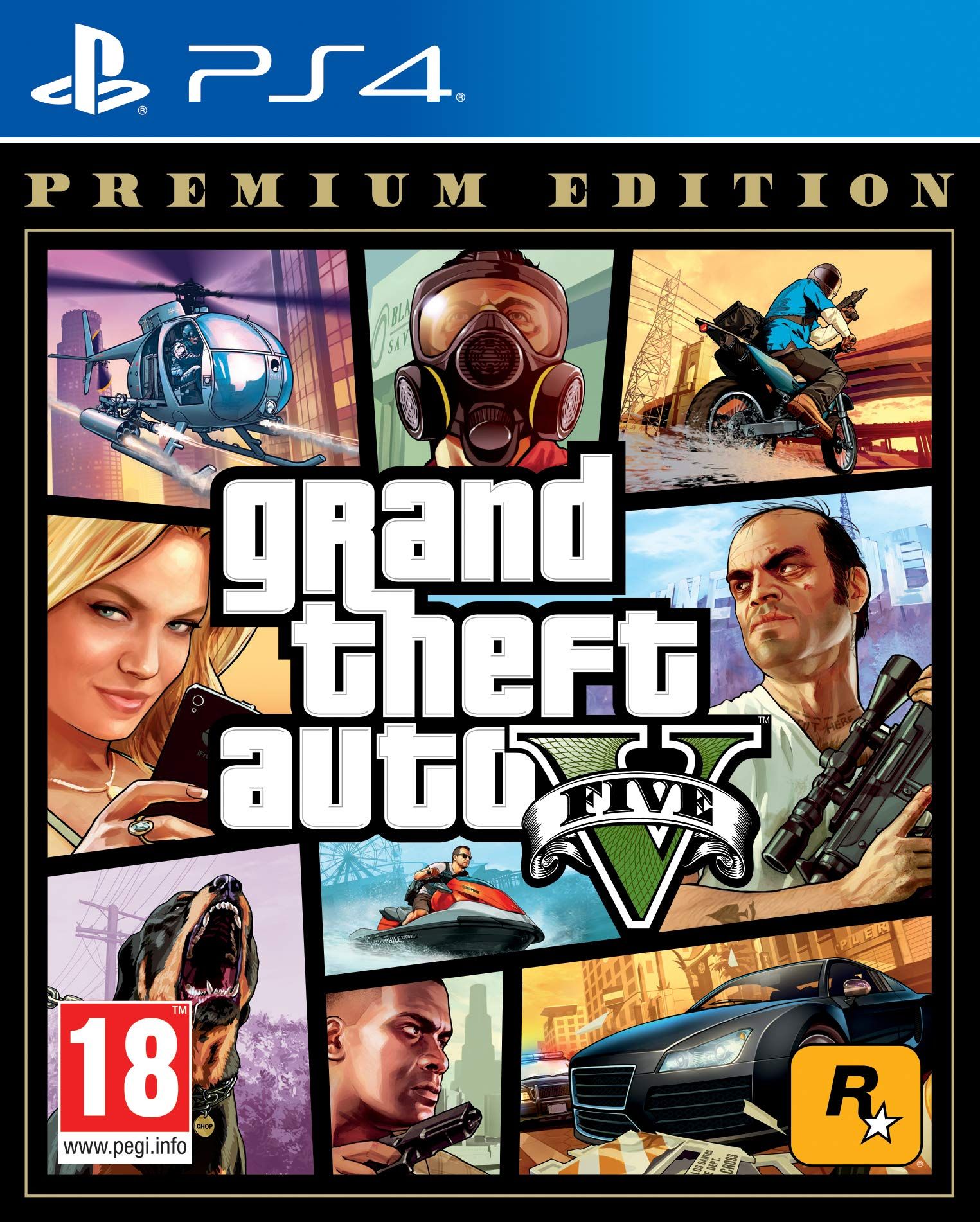 Grand Theft Auto V (GTA 5) Premium Edition (ES/Multi in Game) - Videospill og konsoller