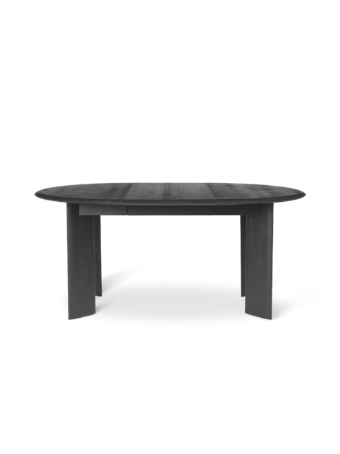 Ferm Living - Bevel Table Extendable Ø 117 - Black Oiled Oak (1100392812)