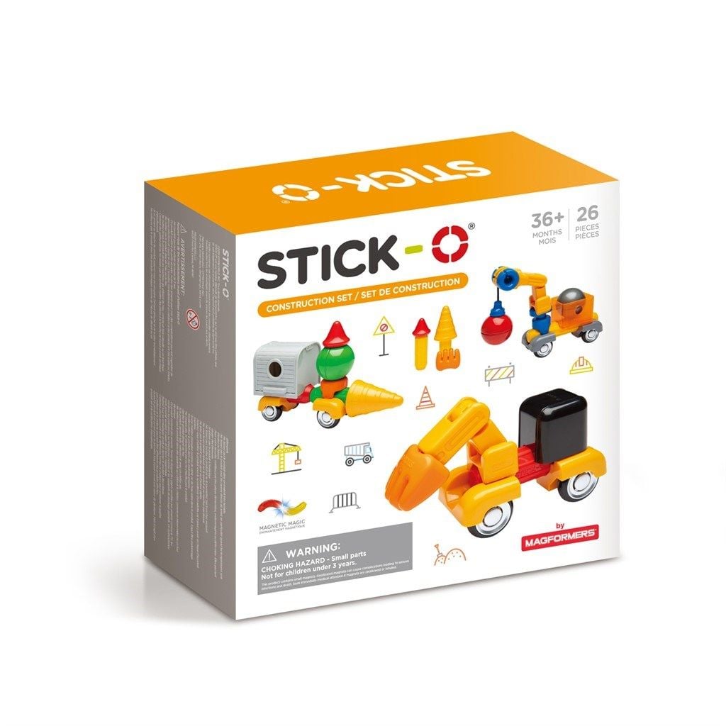  Stick-O - Byggeplads S&aelig;t, 26 dele (902004)