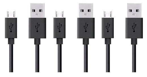 DON ONE - USB to Micro USB Cables - Bundle with 3 pcs 3 meters Cables