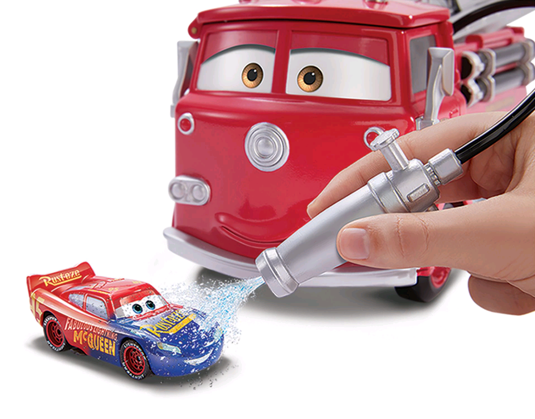 cars gph80 disney pixar color changer red fire truck