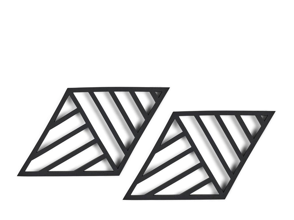 Zone - Rhombus Lines​ Trivet 2 Pack - Black (332146)