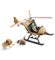 Schleich - Helikopter berging av dyr  (42476)