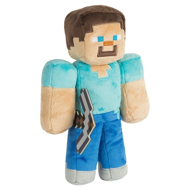 Minecraft 12" Steve Plush with Hang Tag