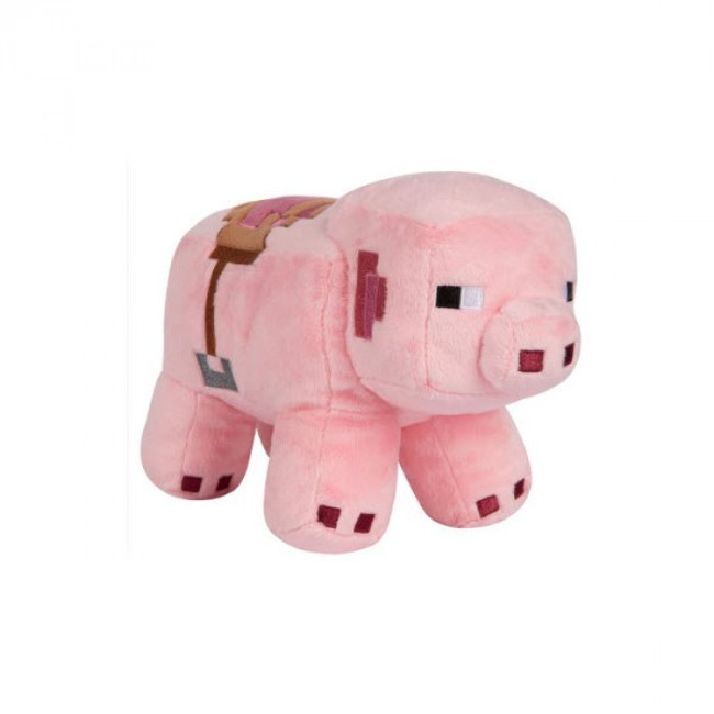 Minecraft Adventure Saddled Pig Plush Pink