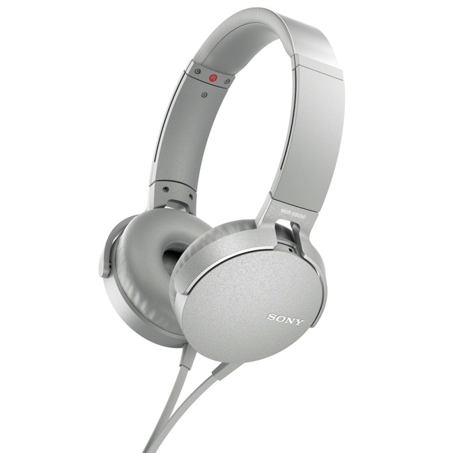 Sony - XB550AP Extra Bass - On-Ear Headphones - White