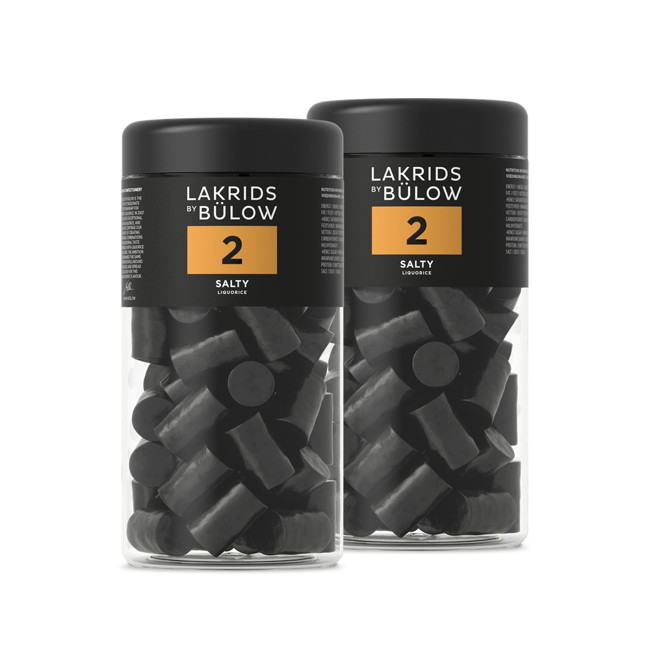 Lakrids By Bülow - 2 x Regular NO.2 Salty Lakrids 360 g