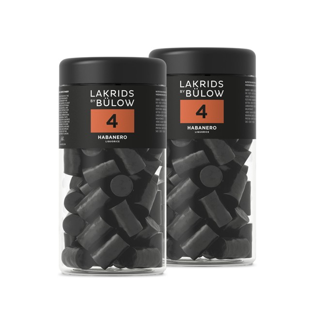 Lakrids By Bülow - 2 x Regular NO.4 Habanero Lakrids 360 g