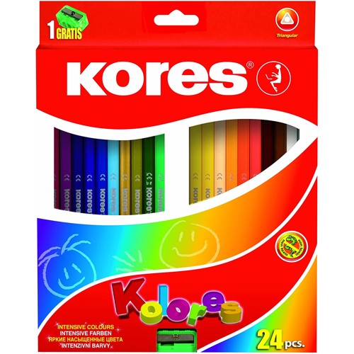 Kores - Kolores - Triangular 24 Coloured Pencils (933324)