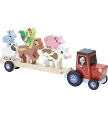Vilac - Tractor and trailer with animals stacking game  (7602)