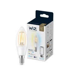 WiZ - C35 Klar Stearinlys E14 Justerbar Hvid - Smart Home