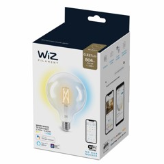 WiZ - G125 Clear globe E27 Tunable white