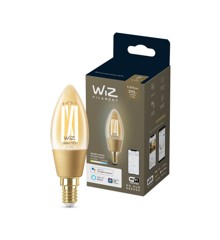 WiZ - C35 Amber Lyspære E14 Regulerbart Filament - Smart Hjem