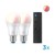WiZ - Wi-Fi BLE Color/8.5W A60 2PK+Remote - Smart Hjemmebelysning thumbnail-5