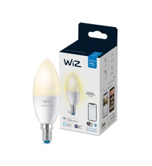 WiZ - Enkel Lampa C37 E14 Vit Färg - Smart Hem